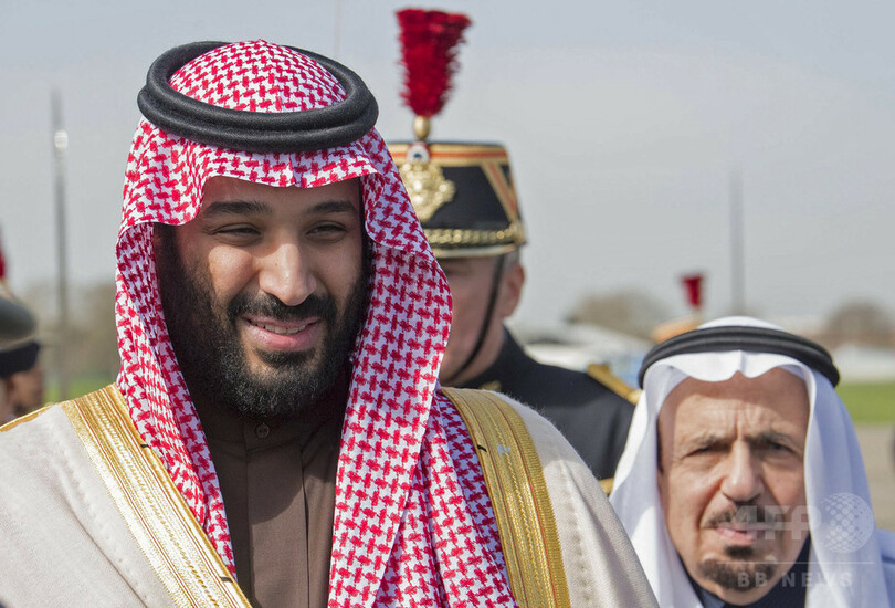 世界歴訪サウジ皇太子、米ブッシュ親子訪問 仏大統領とルーブルで会食