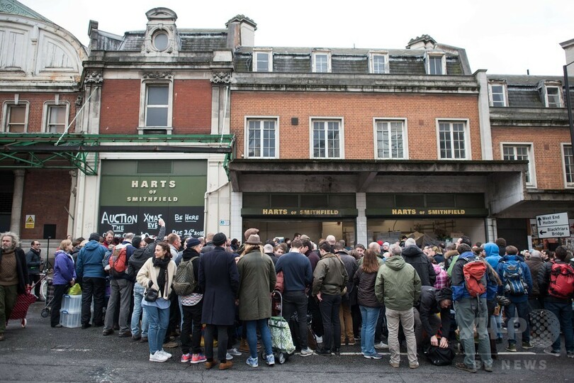 ロンドン史の一端、イブ恒例の肉の競り売り 今年で見納め？