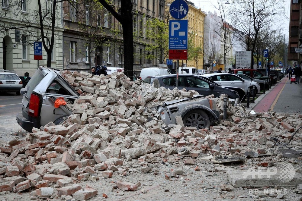 クロアチアでM5.3の地震、約140年ぶりの規模 10代少女重体 写真13枚 国際ニュース:AFPBB News