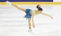 23-24フィギュアスケートグランプリ（GP）シリーズ第5戦、エスポー・グランプリ、女子シングル・フリースケーティング（FS）。演技に臨む住吉りをん（2023年11月18日撮影）。(c)Heikki Saukkomaa / Lehtikuva / AFP