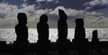 イースター島の石像（2010年7月9日撮影、資料写真）。(c)MARTIN BERNETTI / AFP