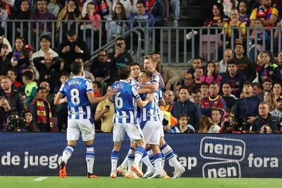 ソシエダが王者バルセロナ破る、欧州CL出場へ貴重な1勝