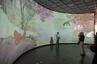 北京故宮デジタル館で「馬文化」展 最新技術で文化財に新たな息吹