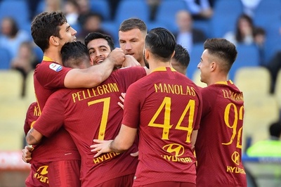 ローマ快勝で暫定4位浮上、王者ユーベ対インテルはドロー