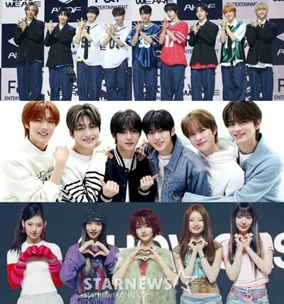 2025年8月の新人アイドルグループブランド評価、1位はAHOF TWS、KiiiKiiiが続く
