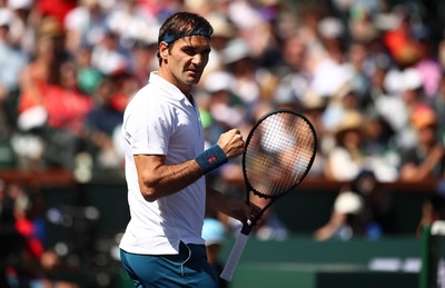 フェデラーが快勝でナダルとの準決勝に進出、BNPパリバOP