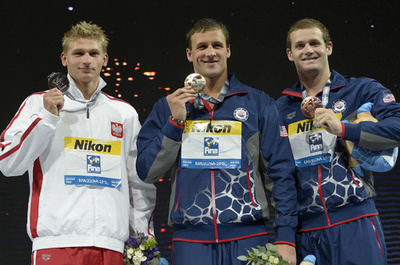 ロクテが200m背泳ぎで金メダル、第15回世界水泳