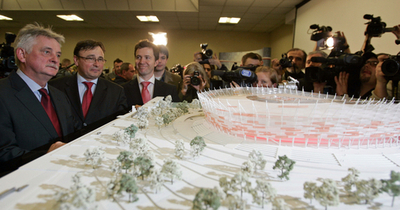 ポーランドのスポーツ・観光相 新スタジアムの模型を公開