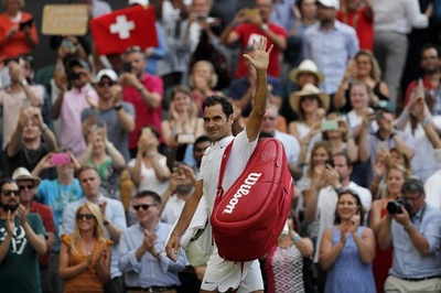 フェデラー快勝、15度目のウィンブルドン8強に「興奮」