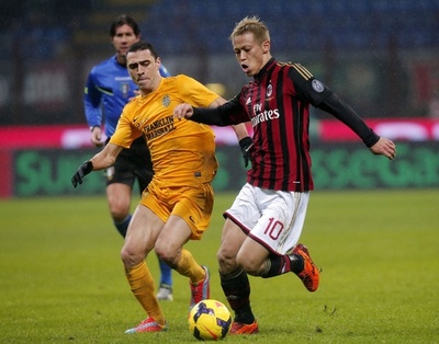 ミラン、セードルフ新政権下で初勝利 本田は途中交代