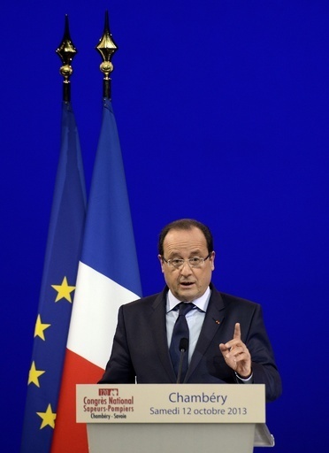 オランド仏大統領の支持率、過去最低に