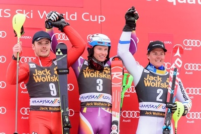 クリストファーセンが男子回転第9戦で優勝、アルペンスキーW杯