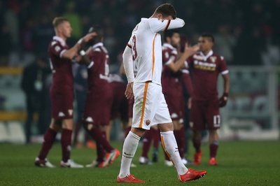 ローマ、ロスタイムにPK決められトリノとドロー