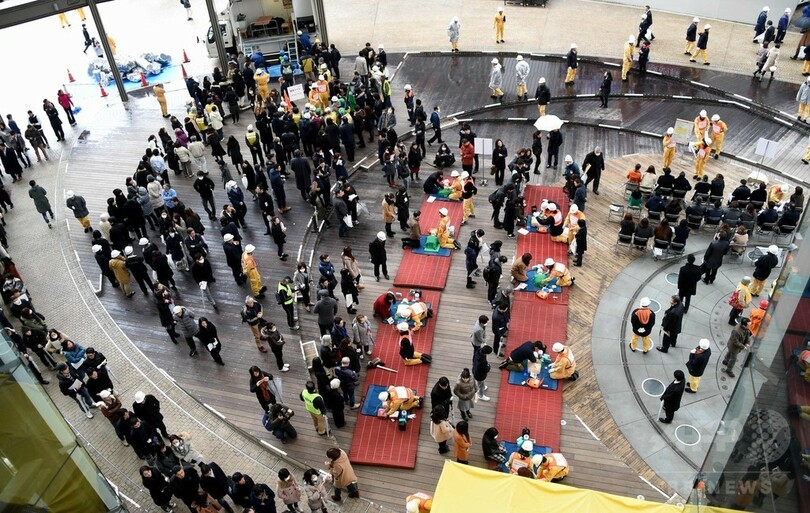 六本木ヒルズで震災訓練、住民ら900人が参加