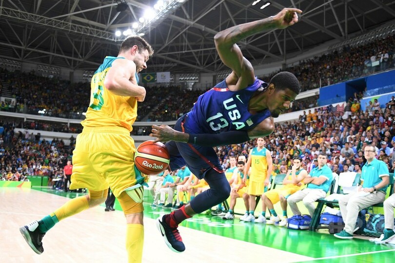 五輪3連覇を目指す米国バスケ男子、無敵のオーラに影