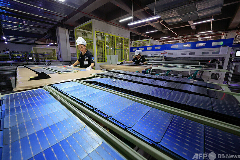 中国の太陽光発電製品 価格低下で人気上昇