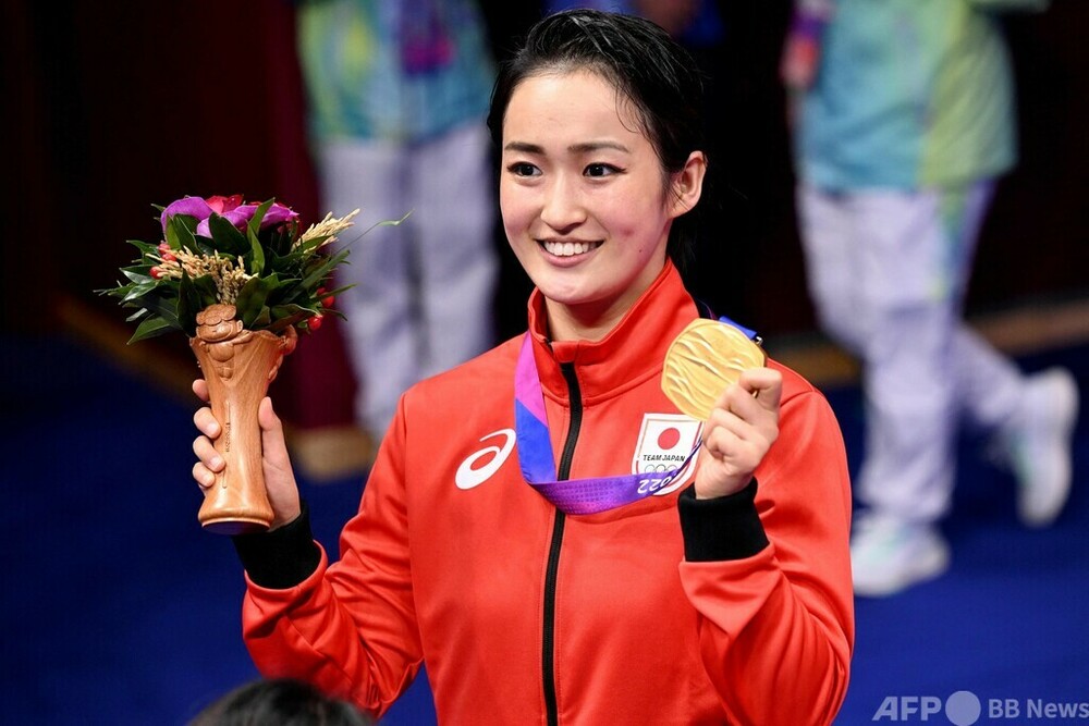 清水と本が金メダル アジア大会・空手形 写真7枚 国際ニュース：AFPBB News