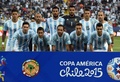 コパ・アメリカ・グループB、アルゼンチン対ジャマイカ。試合前の写真撮影に臨むアルゼンチンの選手（2015年6月20日撮影）。(c)AFP/LUIS ACOSTA