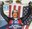 ノルディックスキー世界選手権2009、ノルディック複合、個人10キロメートル・マススタートで優勝を飾り歓喜するトッド・ロドウィック。（2009年2月20日撮影）(c)AFP/MICHAL CIZEK