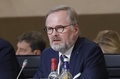 パリで開かれたウクライナ支援のための国際会議に参加したチェコのペトル・フィアラ首相（2022年12月13日撮影）。(c)Teresa SUAREZ / POOL / AFP