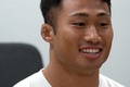 ラグビーW杯フランス大会の開幕を控え、トゥールーズで会見に臨む長田智希（2023年9月2日撮影）。(c)Matthieu RONDEL / AFP