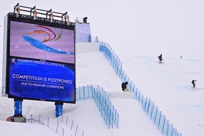 スキー女子スロープスタイル予選も大雪で延期、谷愛凌が出場予定