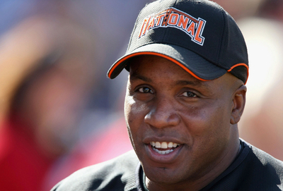 オールスターゲームを控えバリー・ボンズが前日練習に臨む