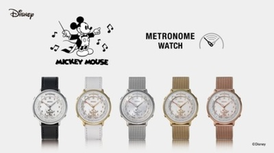ミッキーマウスがデザインされた山野楽器限定モデルのメトロノームウオッチを6月25日(木)数量限定発売！