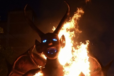 悪魔を燃やしたらクリスマスシーズン グアテマラ