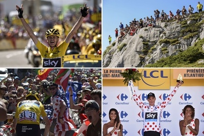 フルーム、山頂ゴール制し総合でもリード広げる ツール・ド・フランス