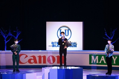 羽生失速3位、鍵山2位 チェンが逆転で世界フィギュア3連覇