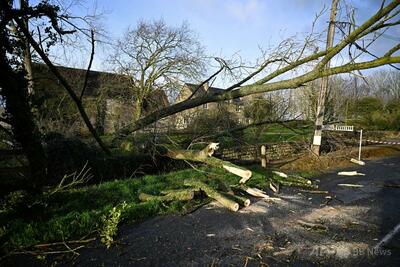 強い嵐「ゴレッティ」で欧州各地に被害 英で倒木直撃の男性死亡