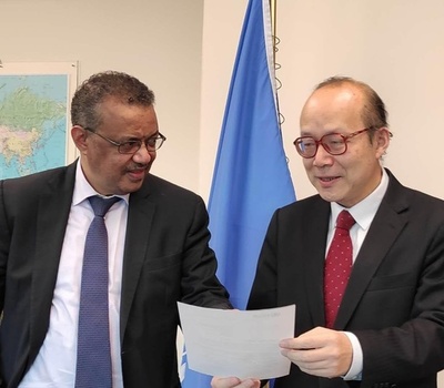 中国、WHOに20億円を寄贈 途上国の感染症対策を支援