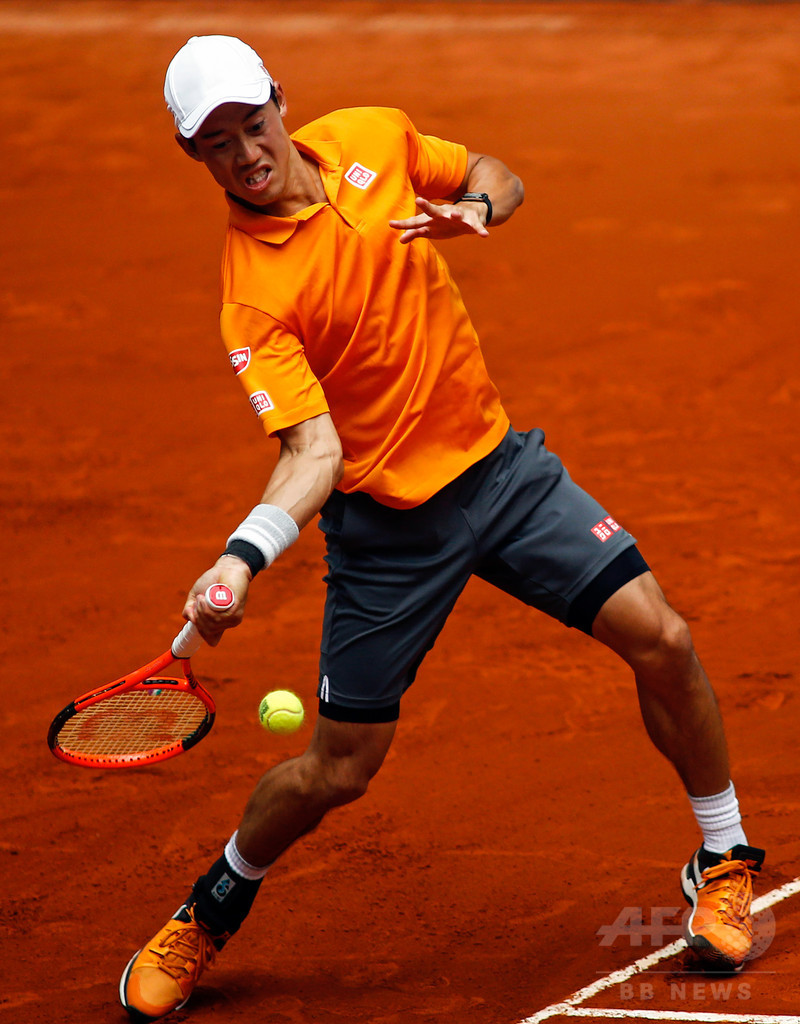 錦織、快勝でマドリードOP8強 ジョコ戦では「最高のテニスを」