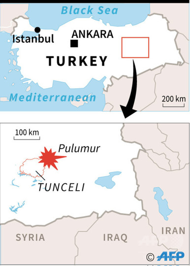 トルコ東部でヘリ墜落、警官ら12人死亡 悪天候が原因か トルコ東部でヘリ墜落、警官ら12人死亡 悪天候が原因か