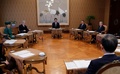 東京都内の宮内庁で、天皇陛下の退位日決定に向けて開かれた皇室会議（2017年12月1日撮影）(c)AFP/TORU HANAI