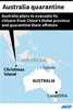 オーストラリア領クリスマス島の位置を示した図。(c)AFP