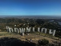 米カリフォルニア州ロサンゼルスにあるハリウッドサイン（2020年5月24日撮影）。(c)Apu GOMES / AFP