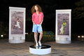 都内・デンマーク大使館で開催されたフットウェアブランド「ecco」のプレスカンファレンスで行われた2011年春夏新作コレクションのファッションショー（2010年11月18日撮影）。(c)ecco