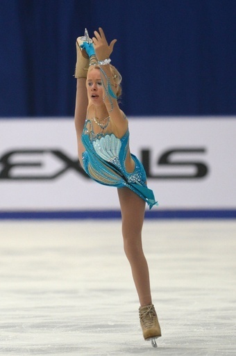 女子シングルで優勝したポゴリラヤの演技、中国杯