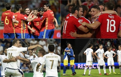 スペインとウェールズ、イタリアが白星発進、W杯欧州予選