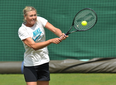 シャラポワ 「大きな期待はしていない」、ウィンブルドン選手権