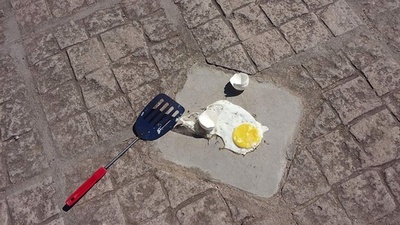 地面で目玉焼き完成！アルゼンチンで体感温度57度を記録