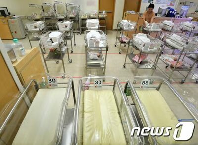 韓国の人口、30年後から毎年1％ずつ減少…100年後には2000万人下回る