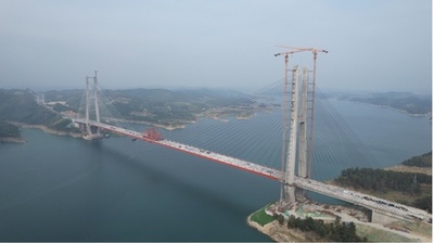 世界最大のスパンを持つ丹江口ダム特大橋が全線開通 中国