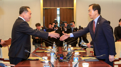 南北が閣僚級会談、米朝首脳会談へ向け「ムード醸成」