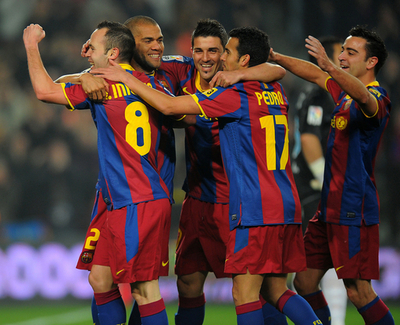 首位バルセロナ快勝、レアルとの勝ち点差広げる