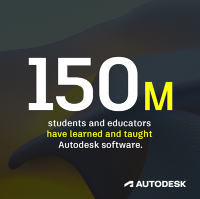 Autodesk 製品を活用する学生・教育関係者が世界で 1 億 5,000万人に到達
