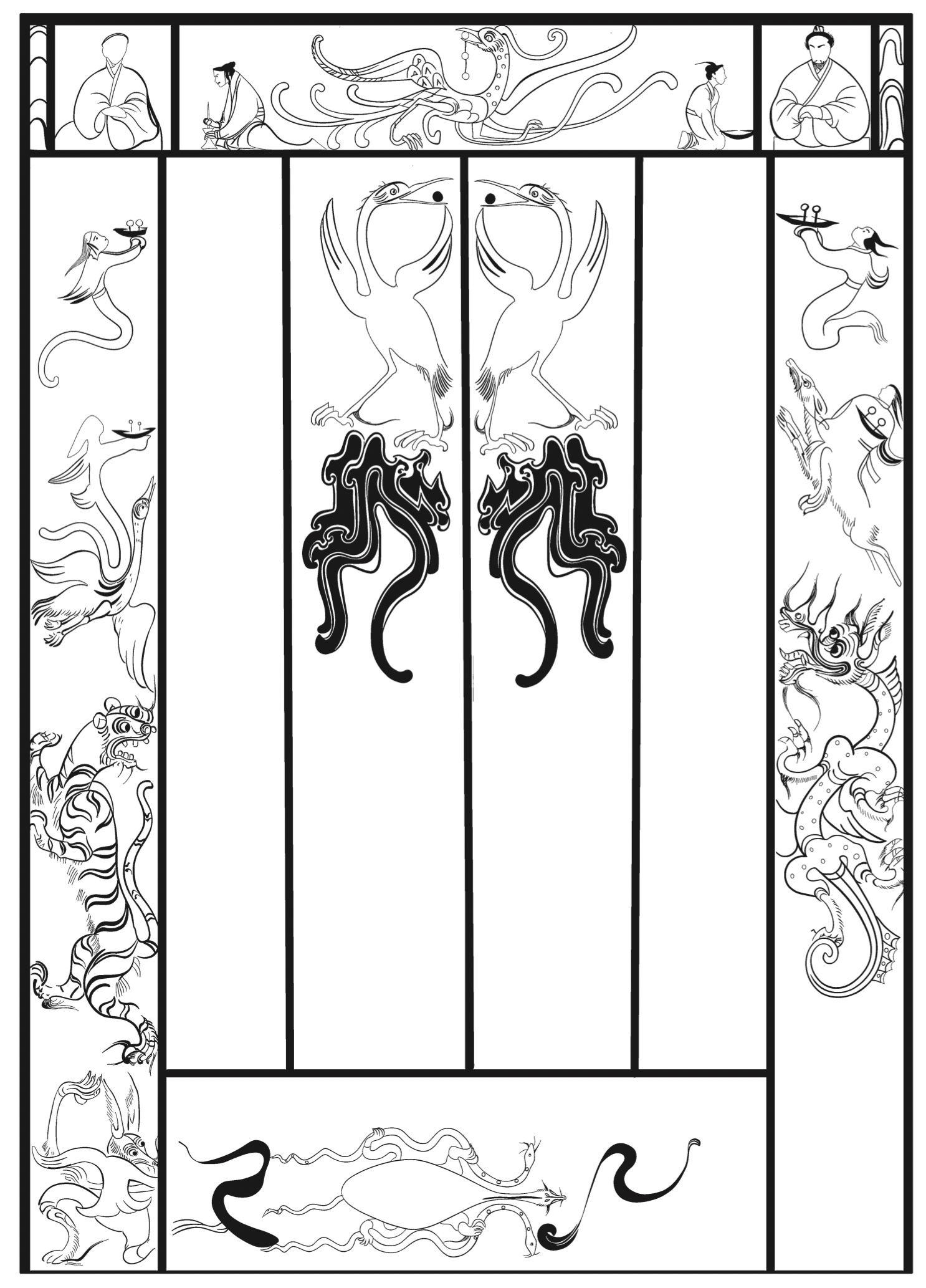 墨　夫子壁　孔子 Kyoto National Museum KNM Collection Database