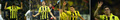 サッカー欧州チャンピオンズリーグ2012-13（UEFA Champions League 2012-13）は24日、準決勝第1戦が行われ、ボルシア・ドルトムント（Borussia Dortmund）が4-1でレアル・マドリード（Real Madrid）に勝利し、決勝進出に大きく前進した。

得点を挙げて喜ぶドルトムントのロベルト・レワンドフスキ（Robert Lewandowski）のコンボ写真（2013年4月24日撮影）。(c)AFP/JOHN MACDOUGALL - PATRIK STOLLARZ